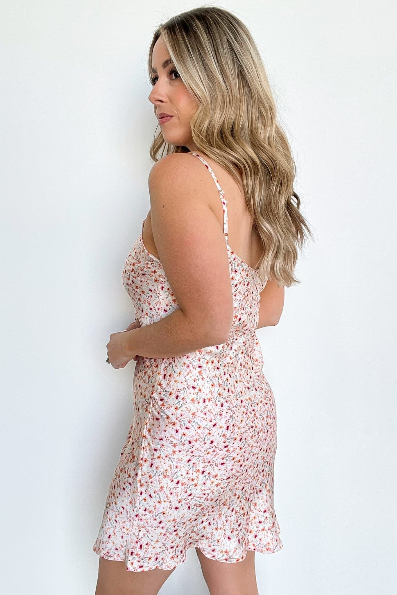 Delightful Darling Floral Ruched Front Dress - FINAL SALE sold by Madison + Mallory product image thumbnail 5