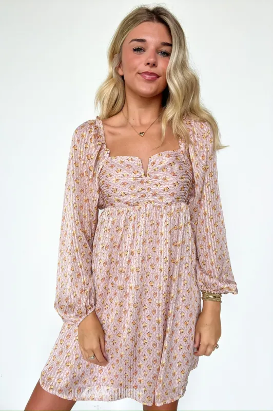Canarie Floral Print Open Back Dress - FINAL SALE sold by Madison + Mallory