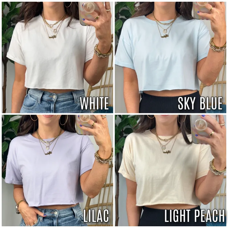 Destined for Comfy Boxy Cropped Tee - FINAL SALE sold by Madison + Mallory