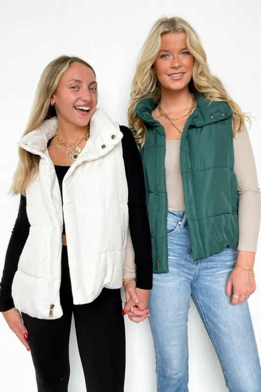 Toasty Time Zip Up Puffer Vest - FINAL SALE sold by Madison + Mallory