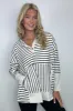 Margo Striped Hooded Pullover - FINAL SALE sold by Madison + Mallory