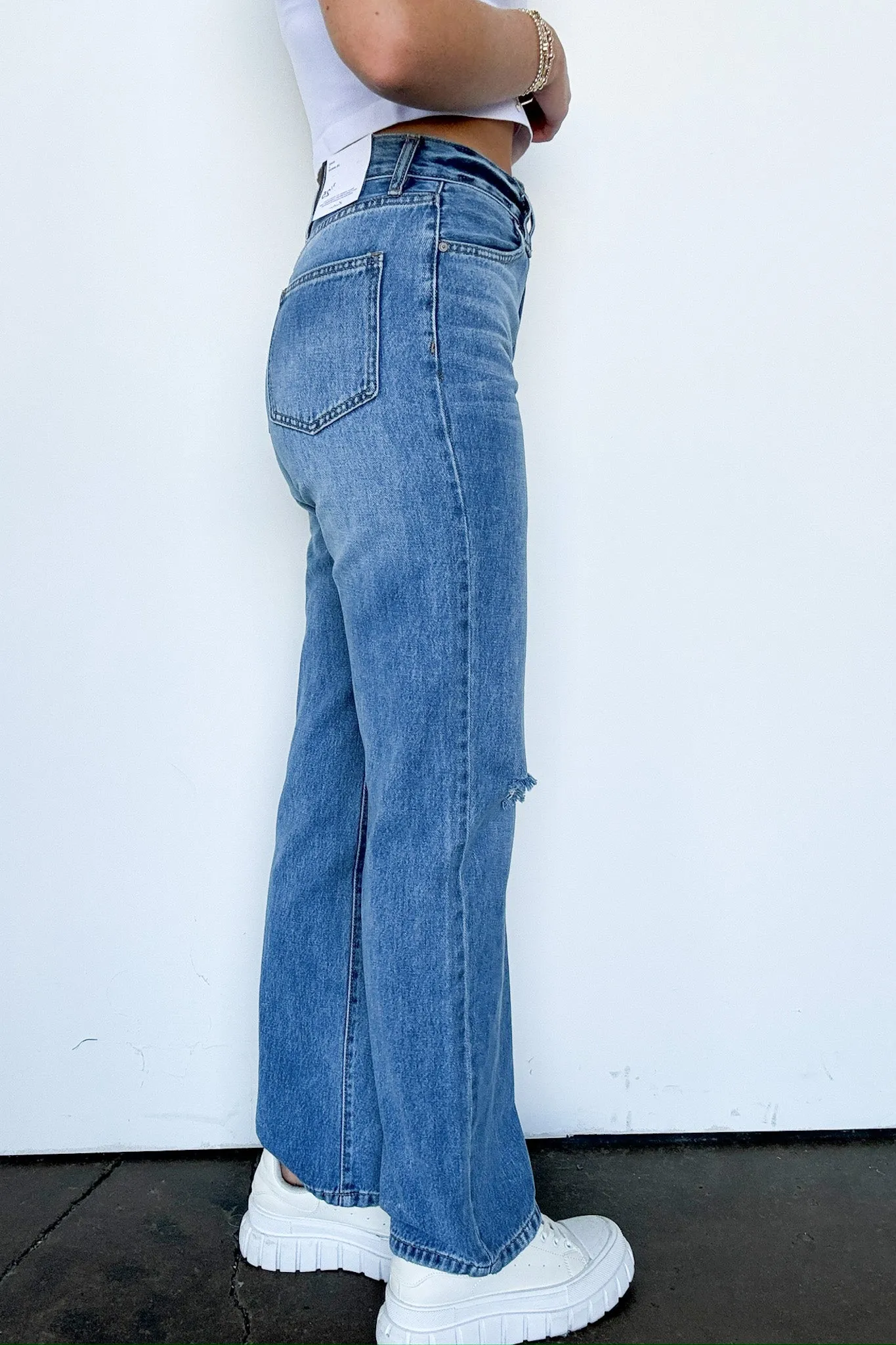 Jessica 90's Wide Straight Leg Jeans sold by Madison + Mallory product image thumbnail 4