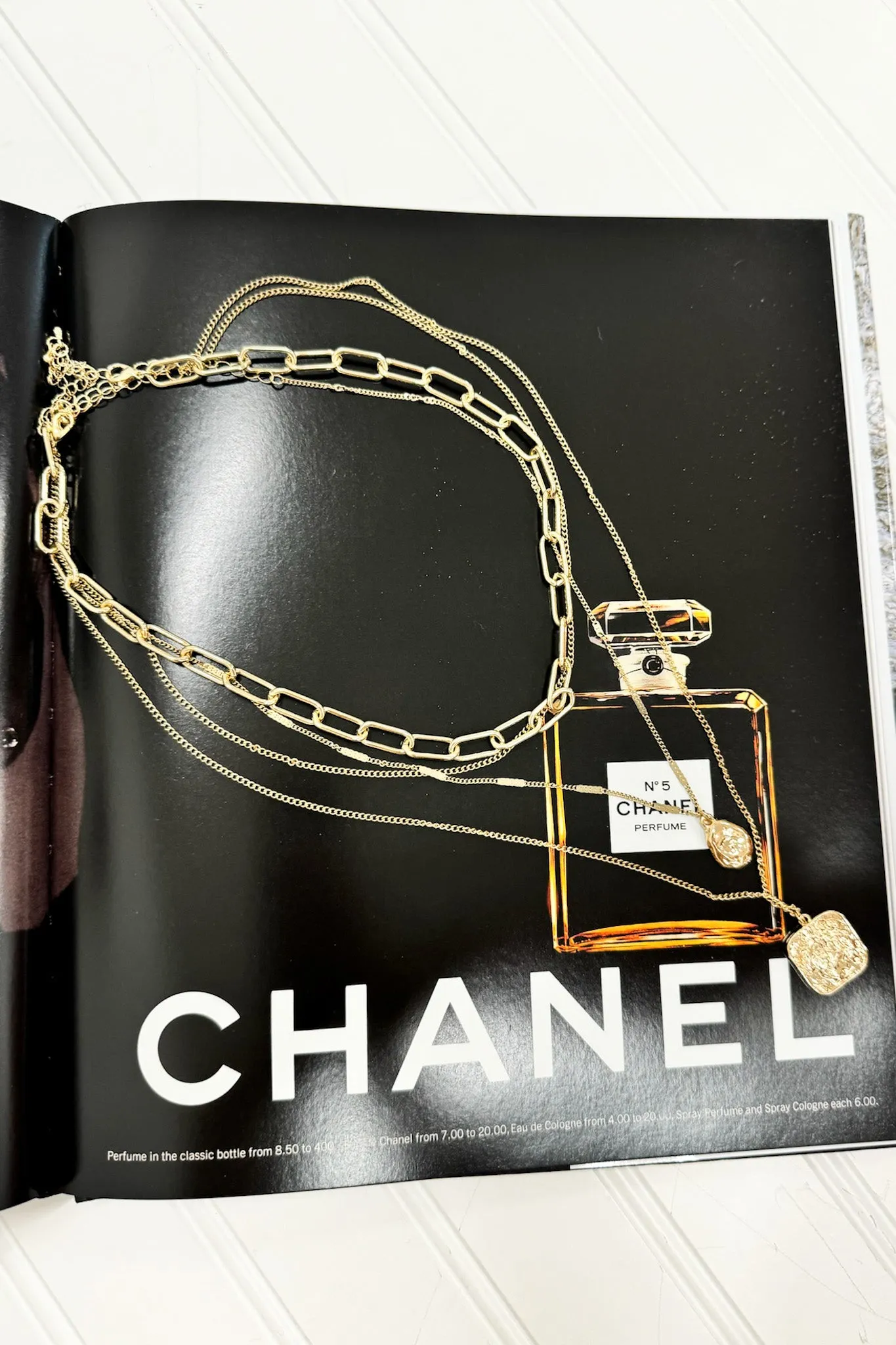 Ignore the Routine Square Coin Chain Layered Necklace sold by Madison + Mallory product image thumbnail 2