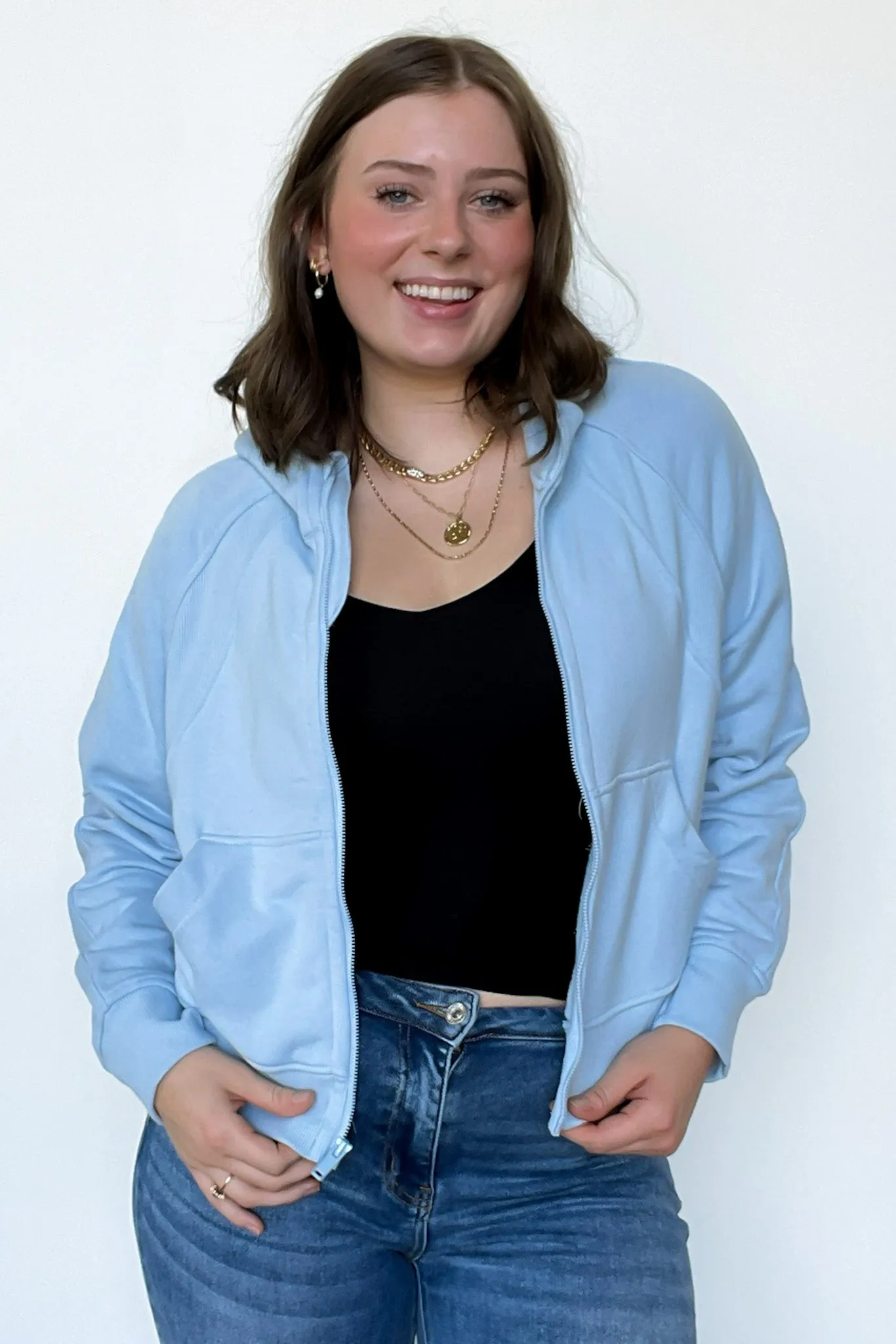 Raylee French Terry Zip Up Hoodie - FINAL SALE sold by Madison + Mallory product image thumbnail 3