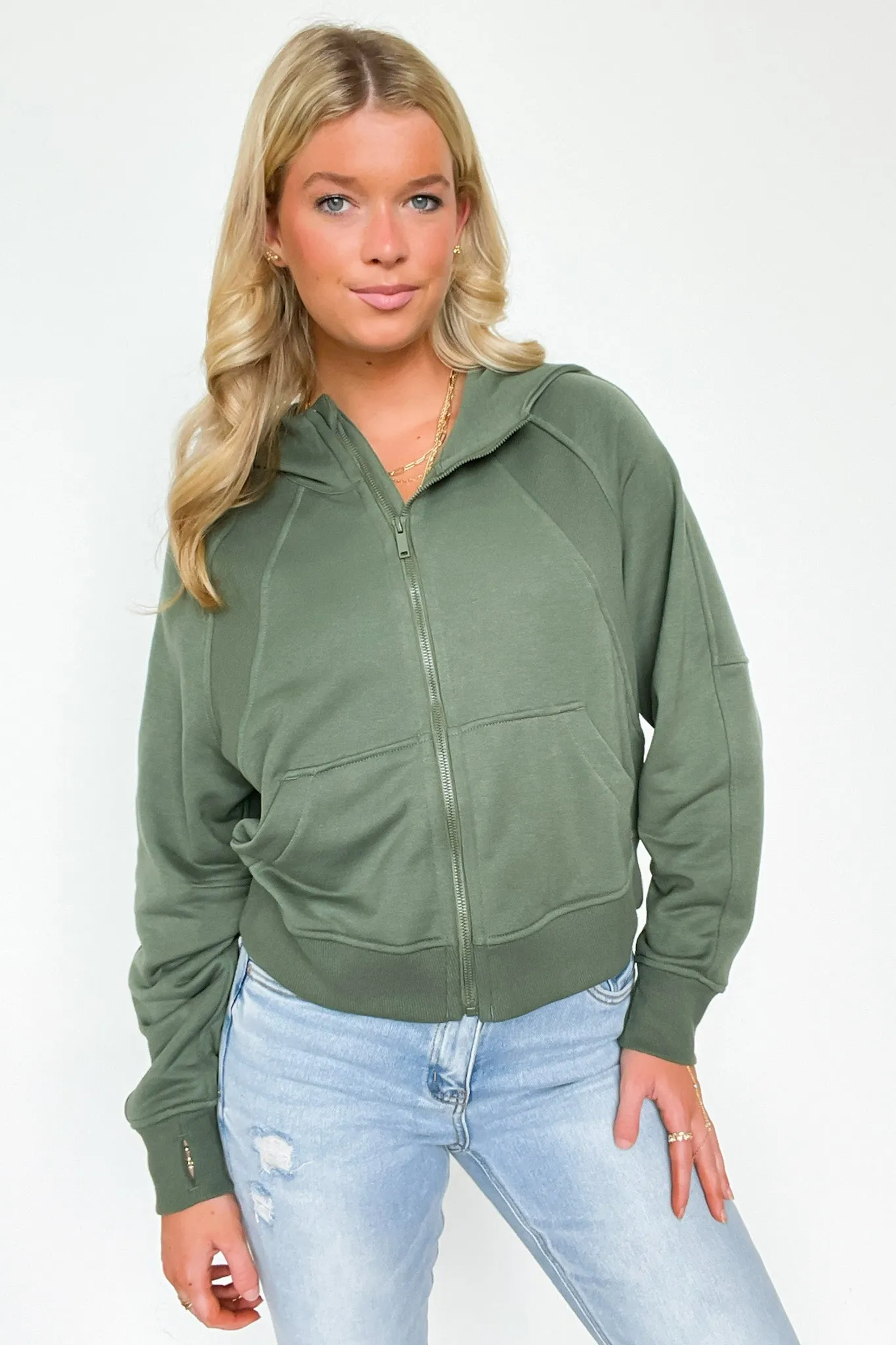 Raylee French Terry Zip Up Hoodie - FINAL SALE sold by Madison + Mallory product image thumbnail 4