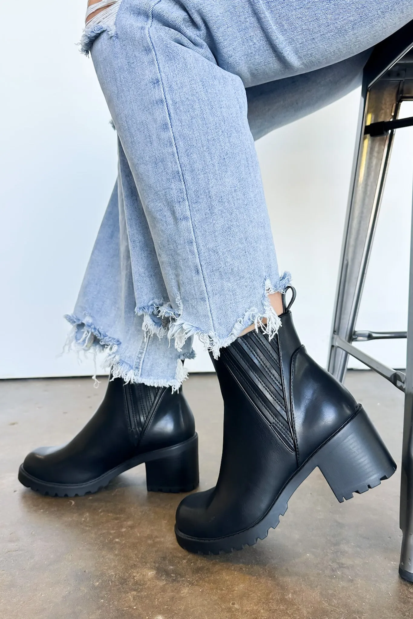 Sayler Faux Leather Platform Chelsea Boots - FINAL SALE sold by Madison + Mallory