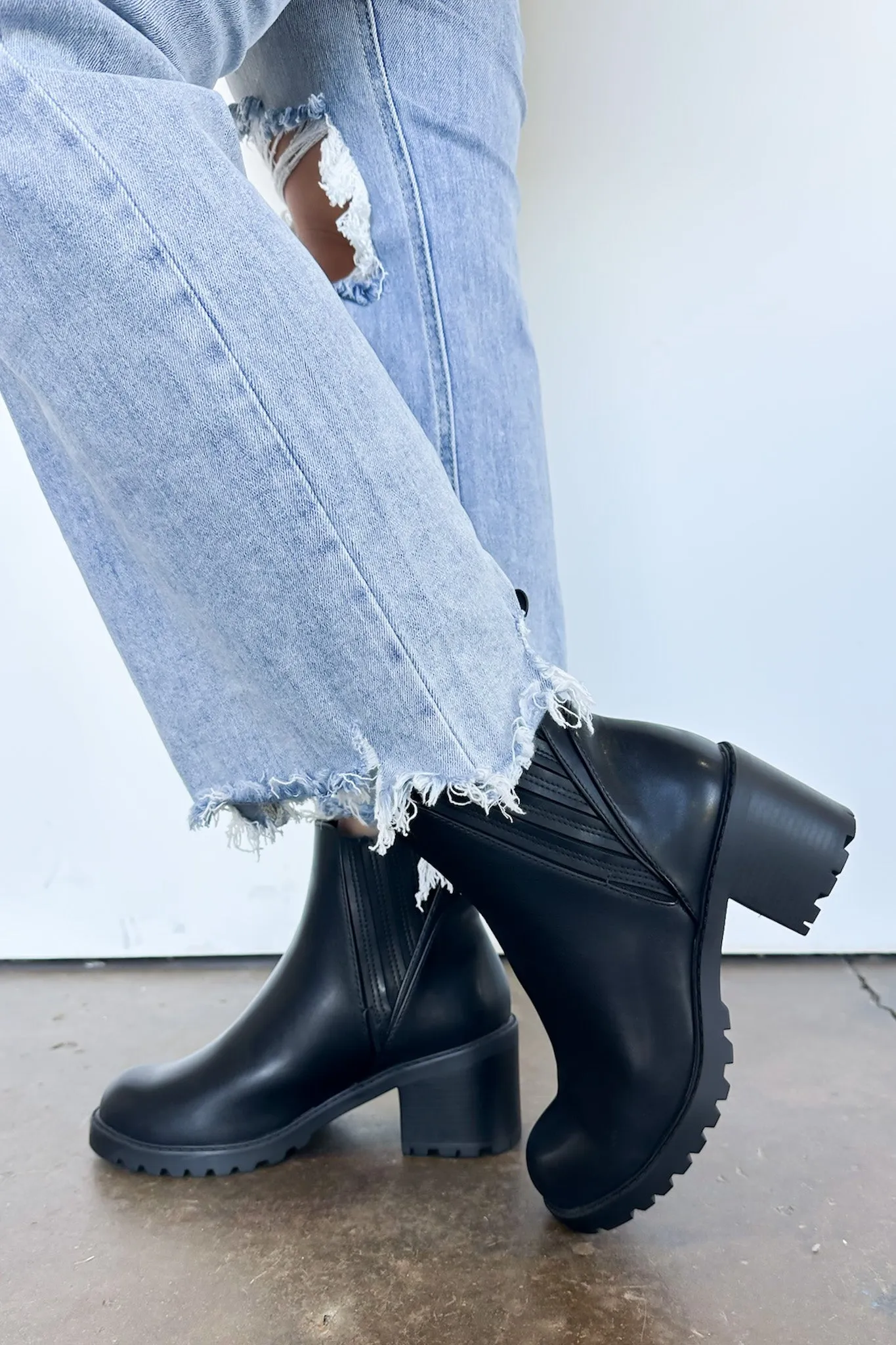 Sayler Faux Leather Platform Chelsea Boots - FINAL SALE sold by Madison + Mallory product image thumbnail 4