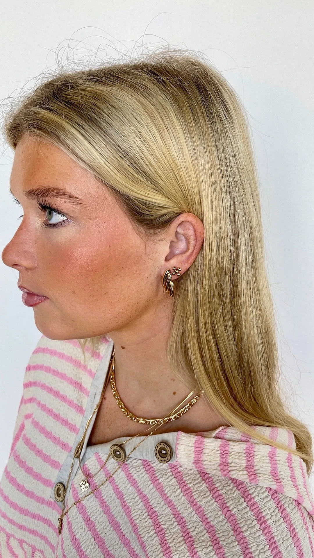 Rena Ripple Stud Earrings sold by Madison + Mallory product image thumbnail 5