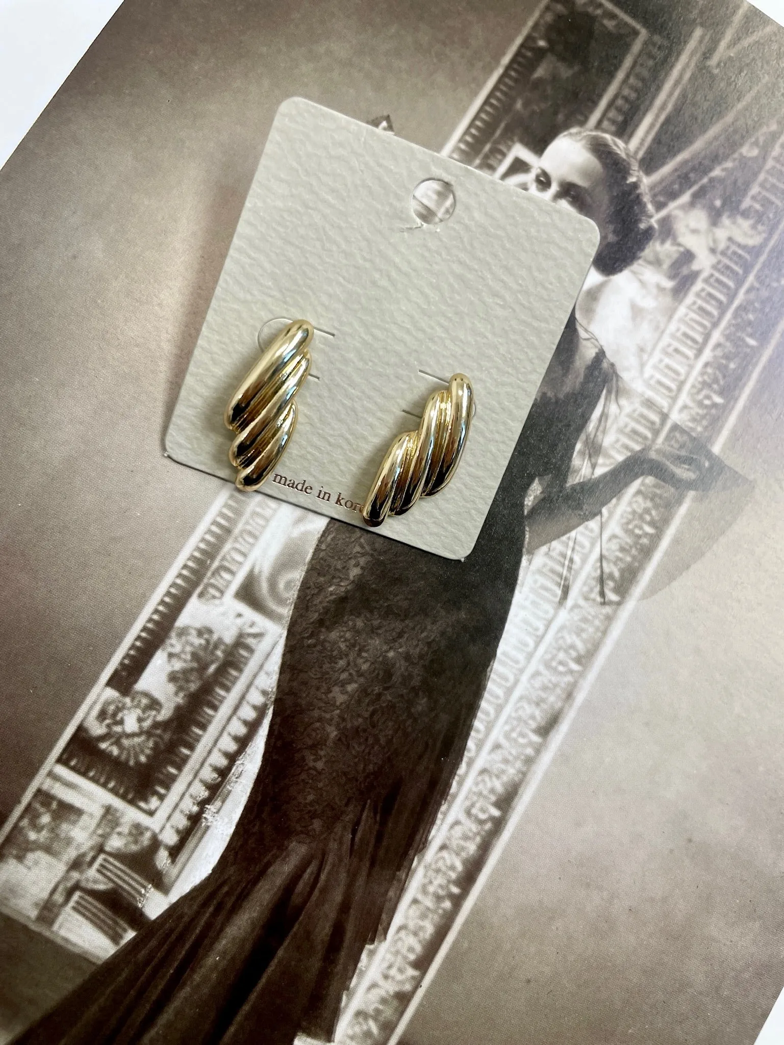 Rena Ripple Stud Earrings sold by Madison + Mallory product image thumbnail 2