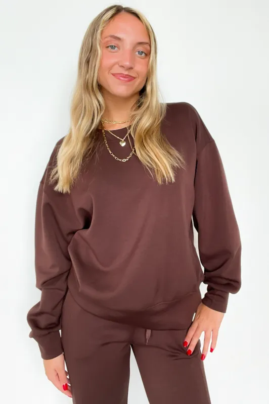 Sporty Chic Scuba Knit Crewneck Sweatshirt - FINAL SALE sold by Madison + Mallory