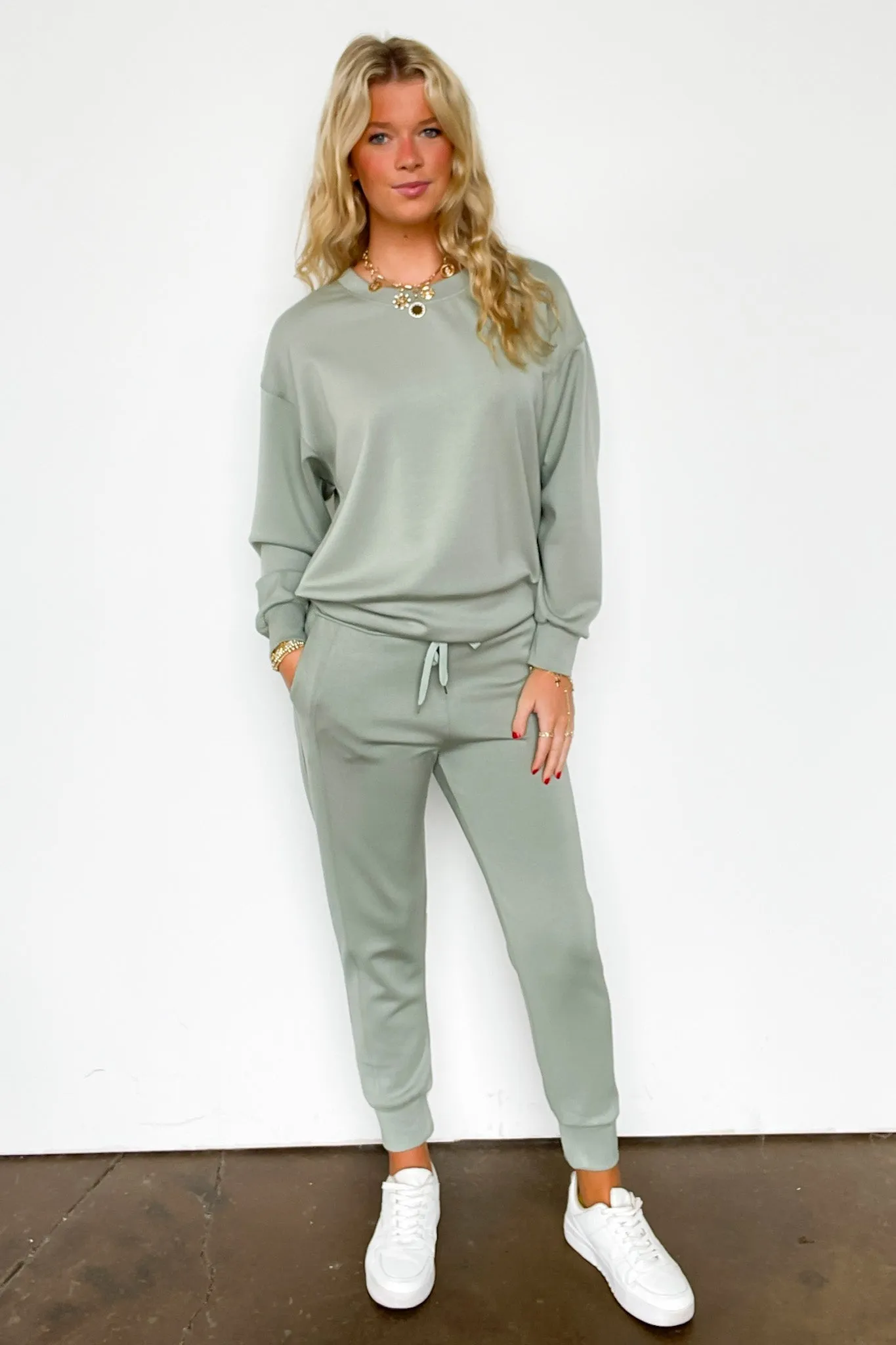 Sporty Chic Scuba Knit Joggers - FINAL SALE sold by Madison + Mallory product image thumbnail 3