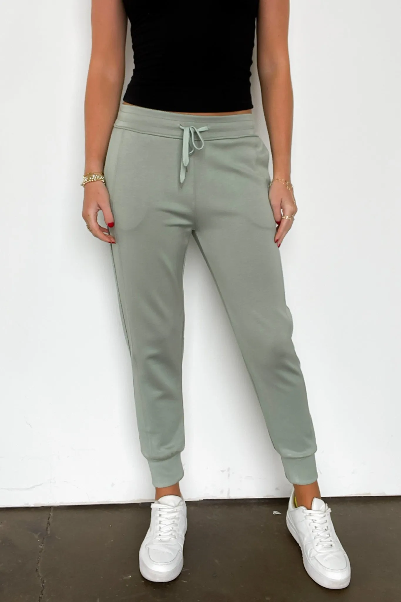Sporty Chic Scuba Knit Joggers - FINAL SALE sold by Madison + Mallory product image thumbnail 2