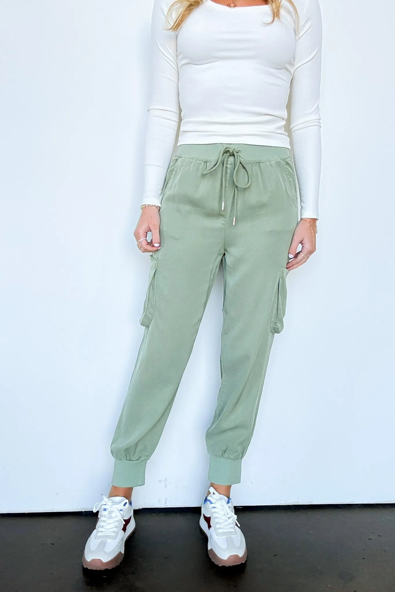 Zayna High Rise Cargo Joggers - FINAL SALE sold by Madison + Mallory product image thumbnail 4