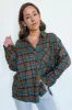 Walnut Cove Relaxed Vintage Plaid Flannel Top - FINAL SALE sold by Madison + Mallory
