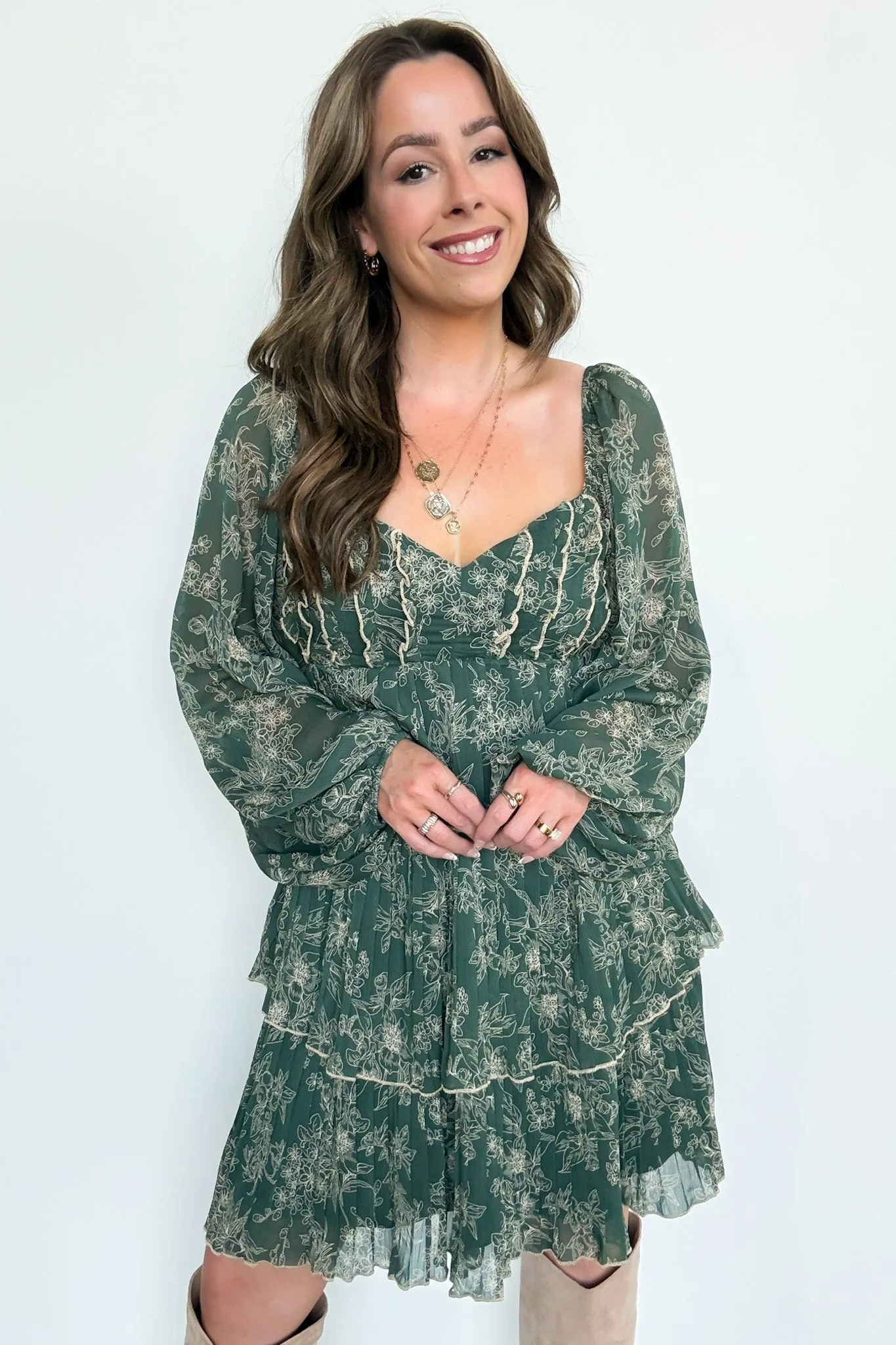 Sweet Beauty Floral Tiered Dress - FINAL SALE sold by Madison + Mallory product image thumbnail 5