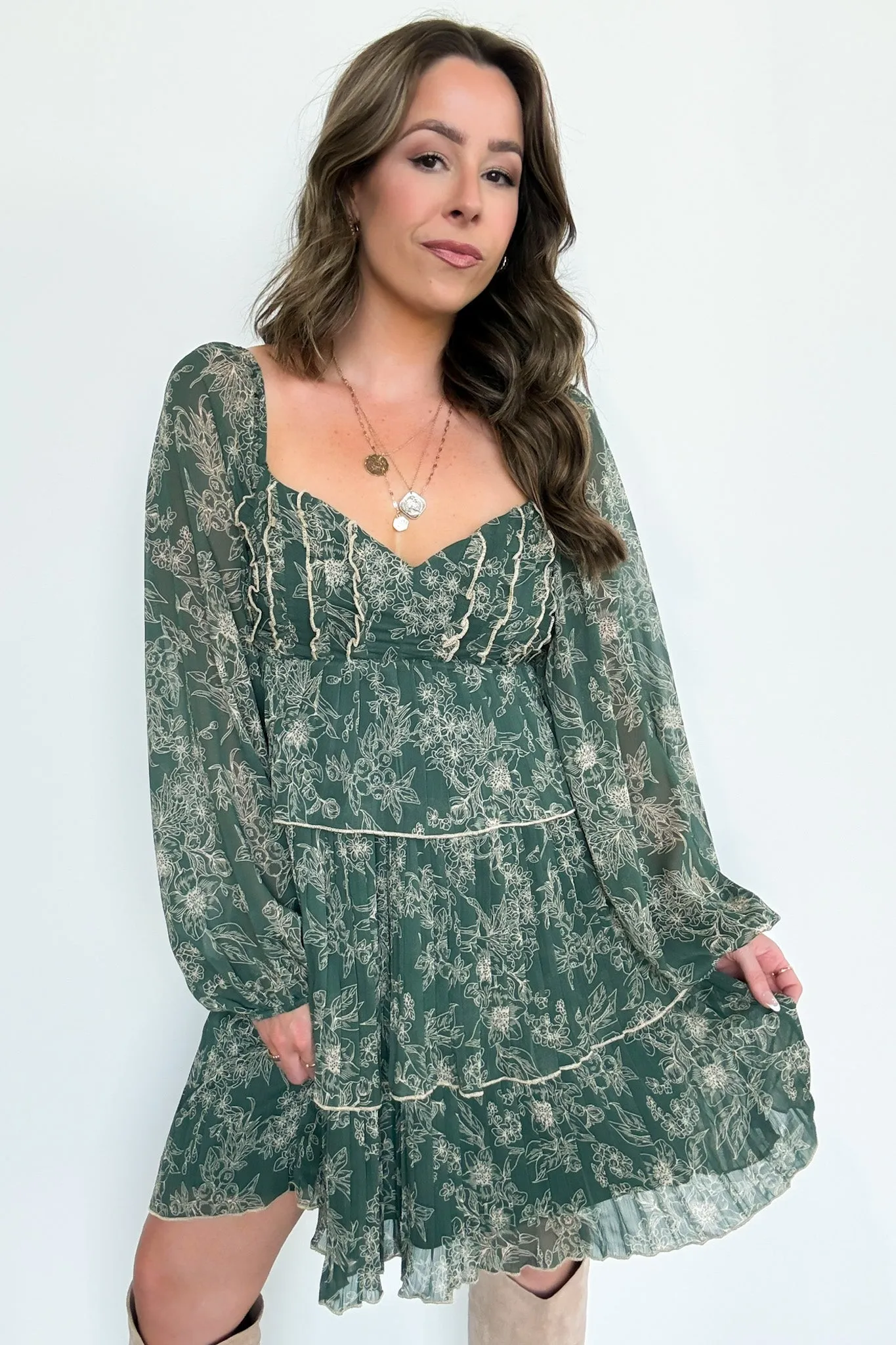 Sweet Beauty Floral Tiered Dress - FINAL SALE sold by Madison + Mallory product image thumbnail 4