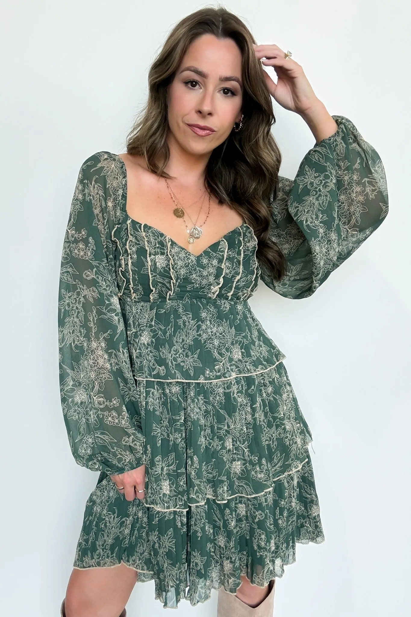 Sweet Beauty Floral Tiered Dress - FINAL SALE sold by Madison + Mallory product image thumbnail 2