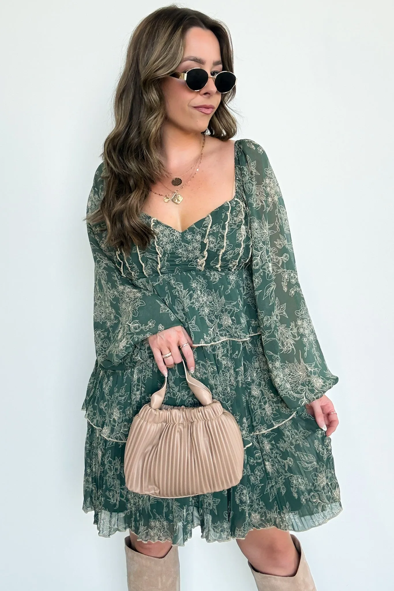 Sweet Beauty Floral Tiered Dress - FINAL SALE sold by Madison + Mallory product image thumbnail 3