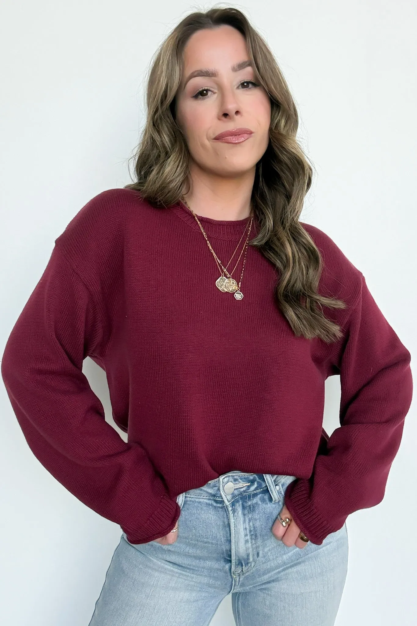 Rebecca Lace Up Back Sweater - FINAL SALE sold by Madison + Mallory product image thumbnail 3