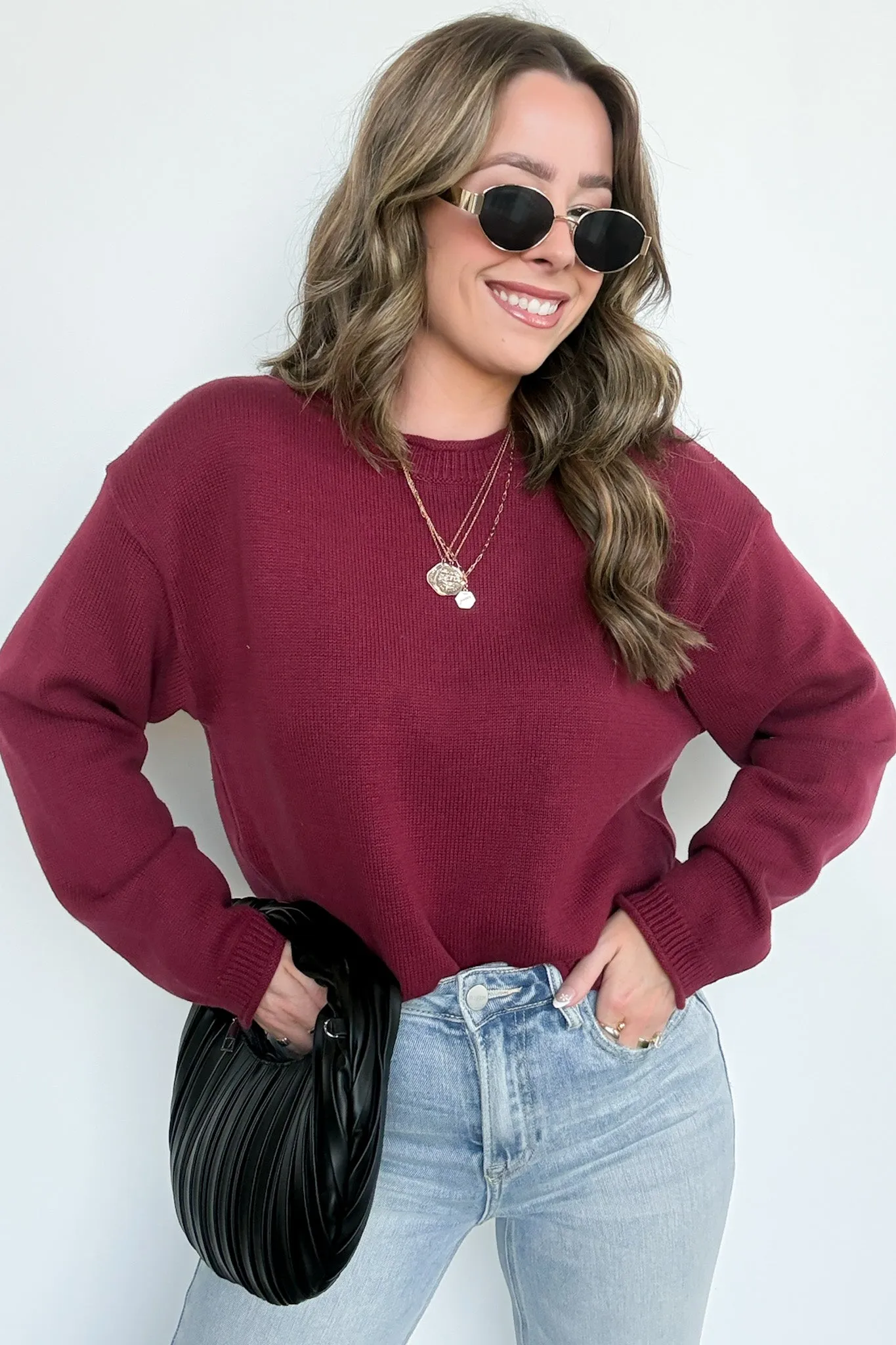 Rebecca Lace Up Back Sweater - FINAL SALE sold by Madison + Mallory