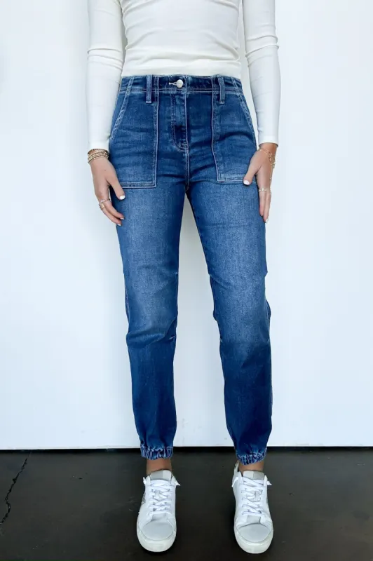 Everynn High Rise Ankle Jogger Jeans - FINAL SALE sold by Madison + Mallory