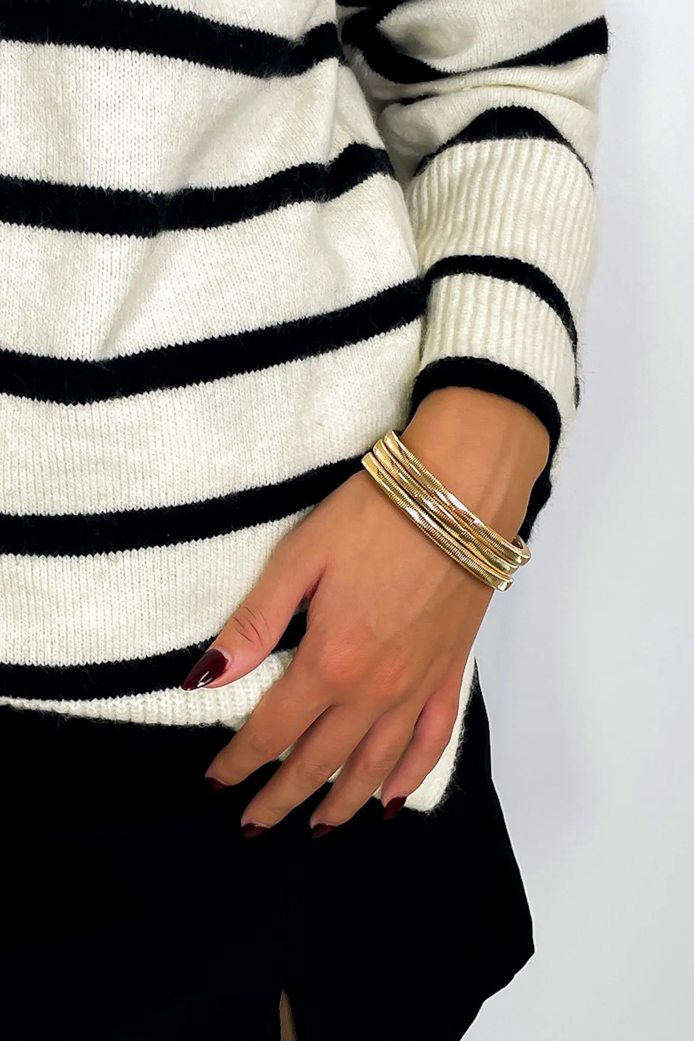 Callam Mixed Metal Stretch Bracelets sold by Madison + Mallory product image thumbnail 2