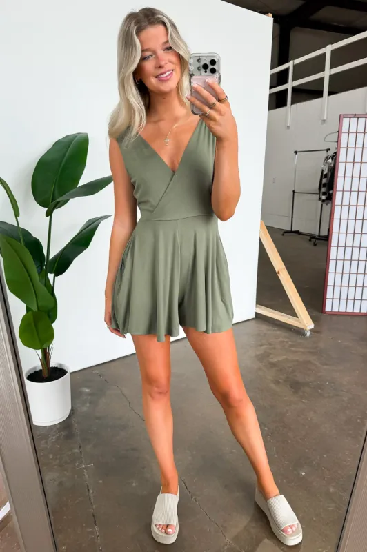 Charismatic Entrance Surplice Flowy Romper - FINAL SALE sold by Madison + Mallory