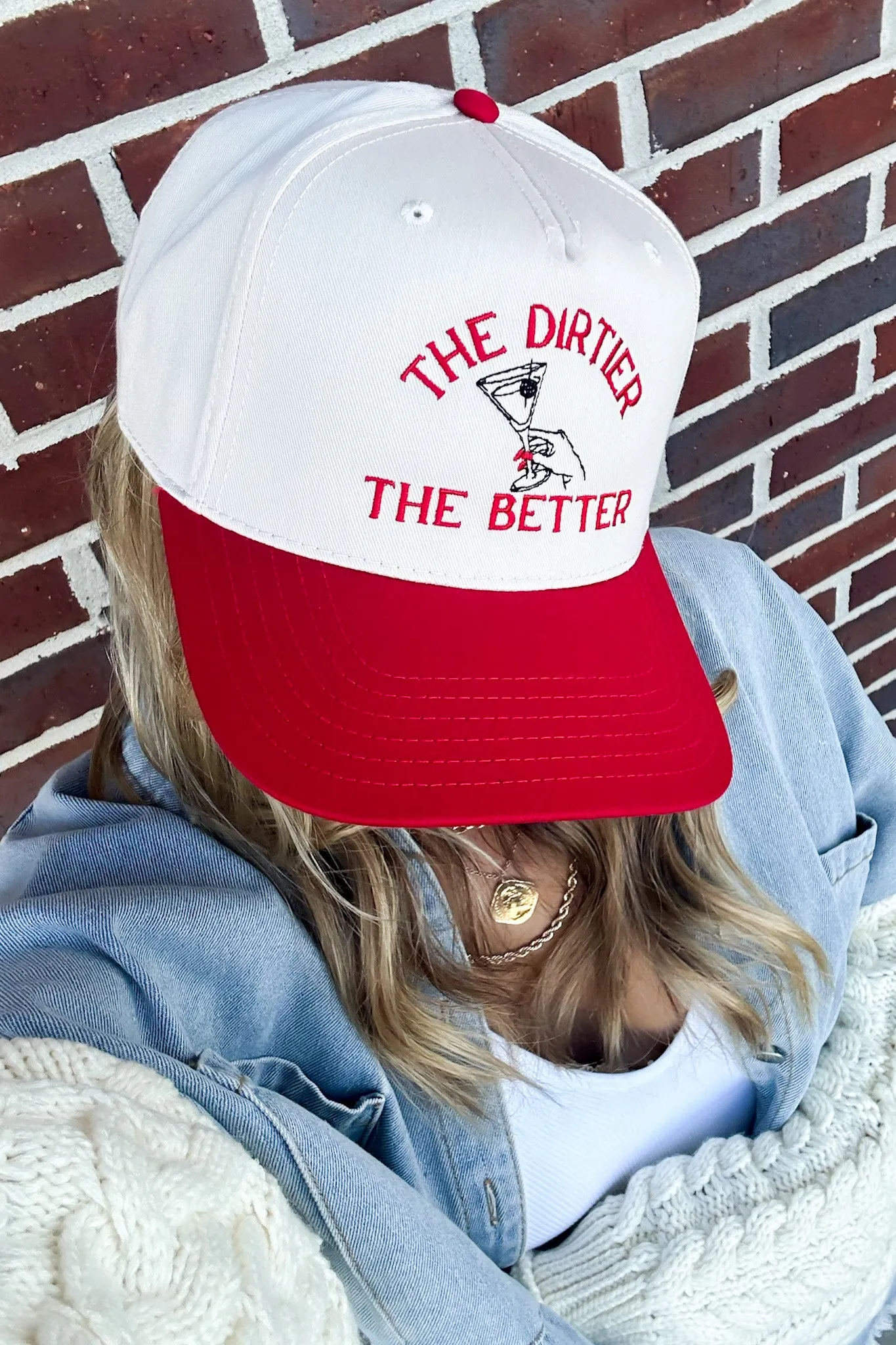 The Dirtier The Better Graphic Snapback Hat sold by Madison + Mallory