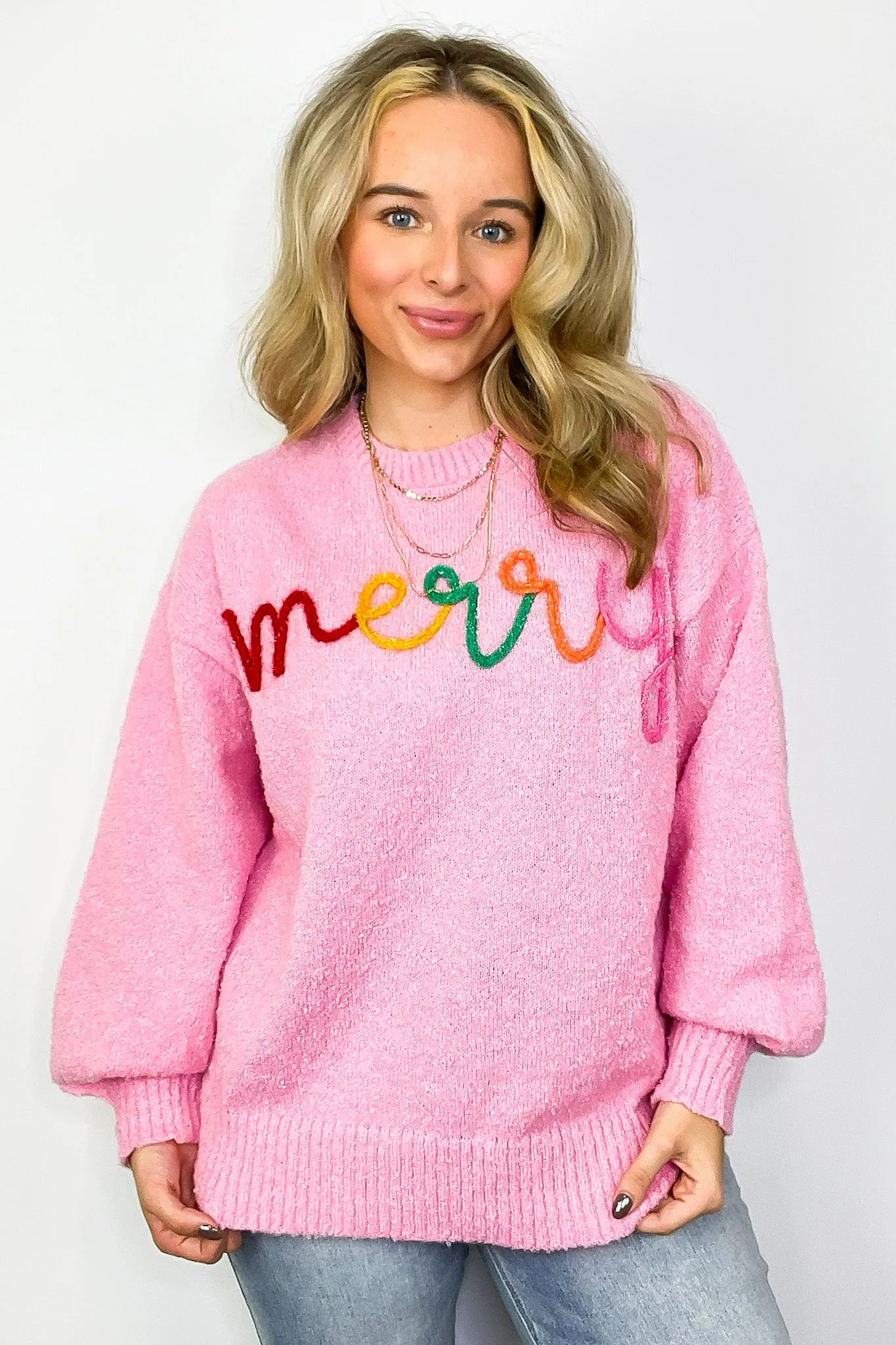 Merry Embroidred Knit Sweater - FINAL SALE sold by Madison + Mallory product image thumbnail 2