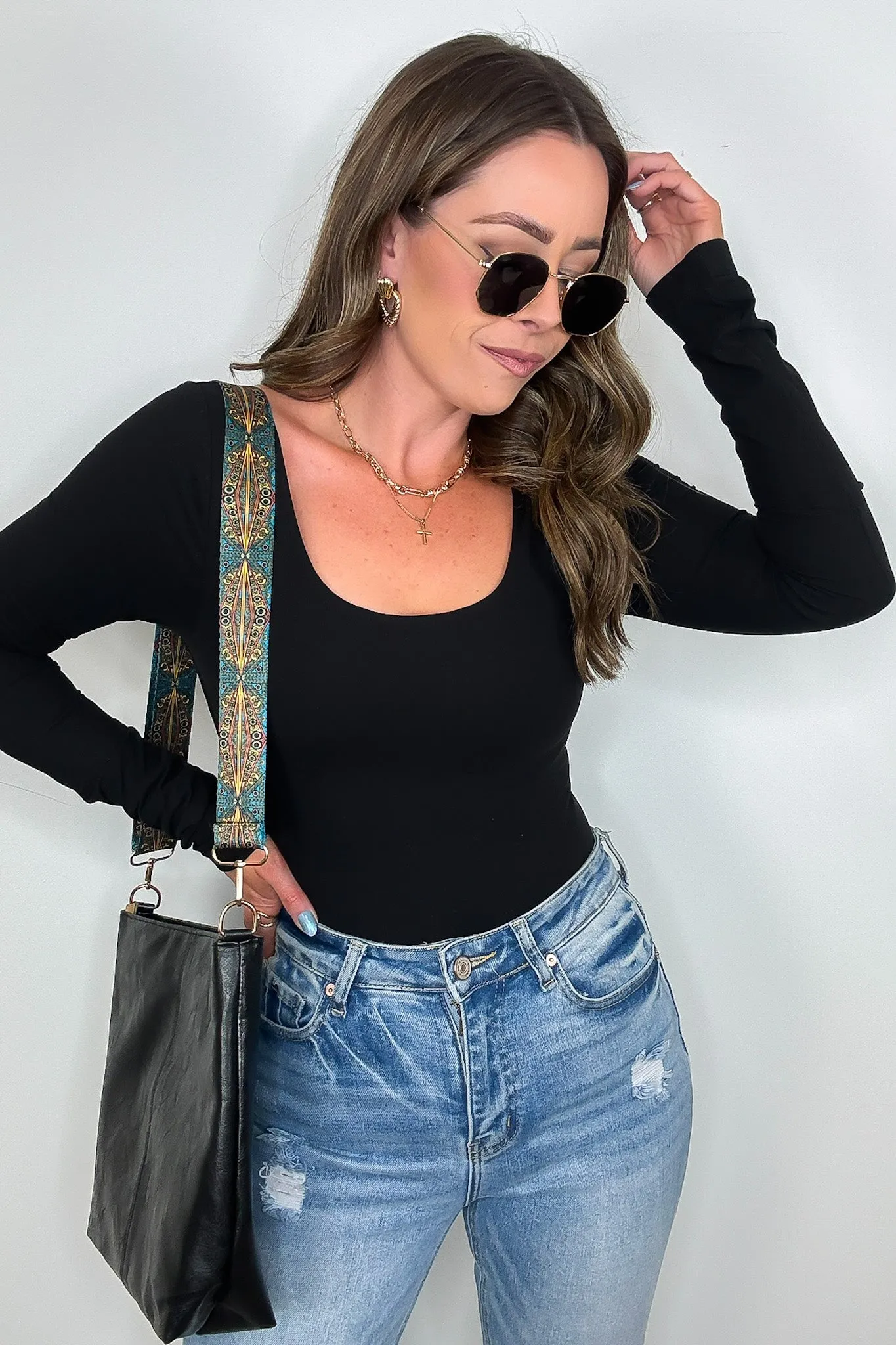 Emma Butter Soft Round Neck Long Sleeve Top - FINAL SALE sold by Madison + Mallory