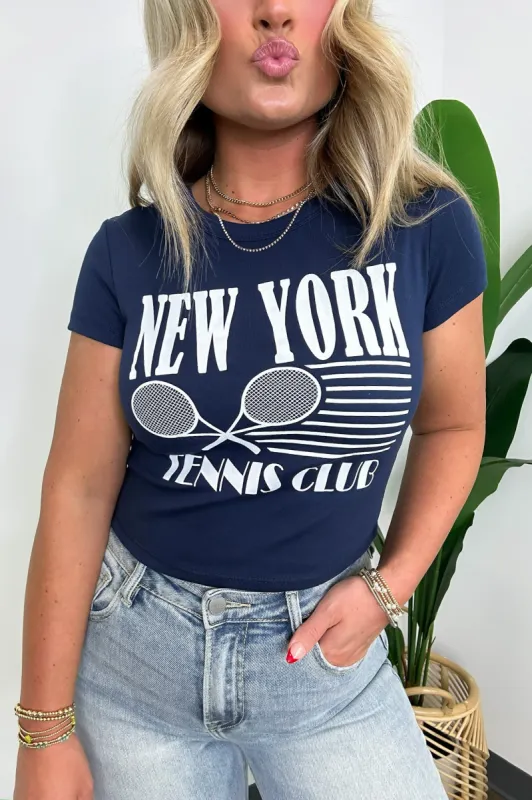 New York Tennis Club Graphic Tee - FINAL SALE sold by Madison + Mallory
