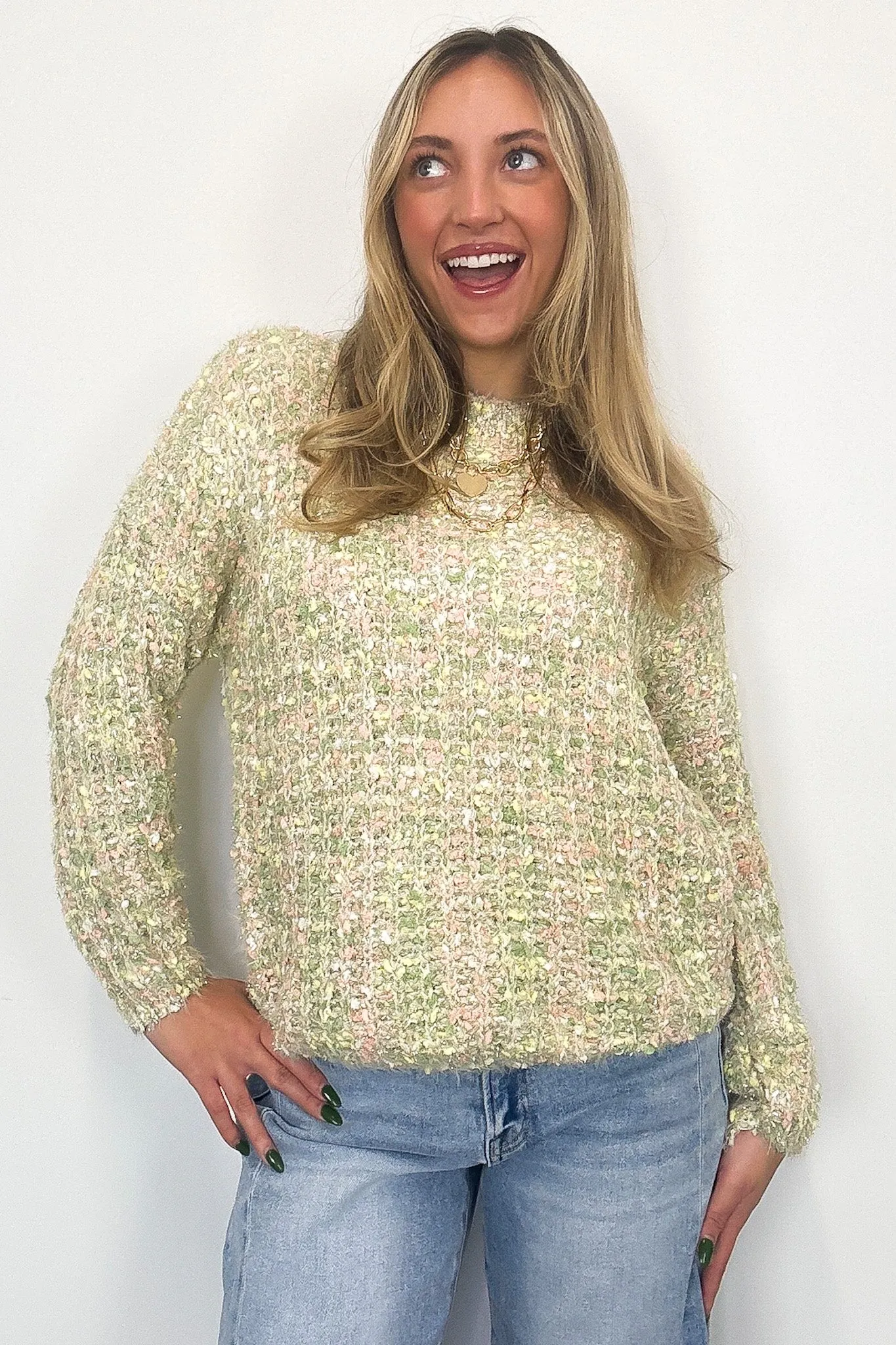 Winter Sherbet Pastel Knit Sweater - FINAL SALE sold by Madison + Mallory product image thumbnail 2