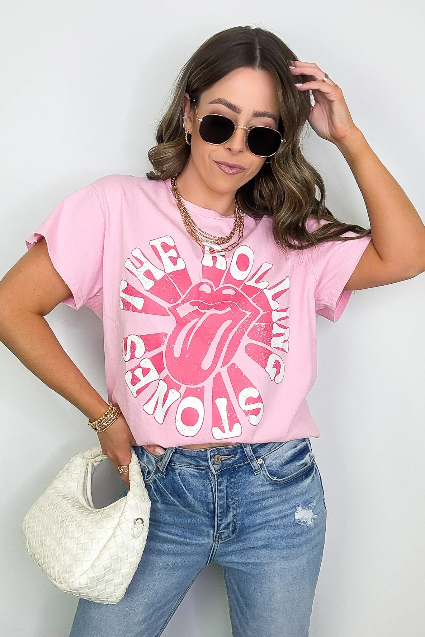 The Rolling Stones Distressed Graphic Tee sold by Madison + Mallory product image thumbnail 3