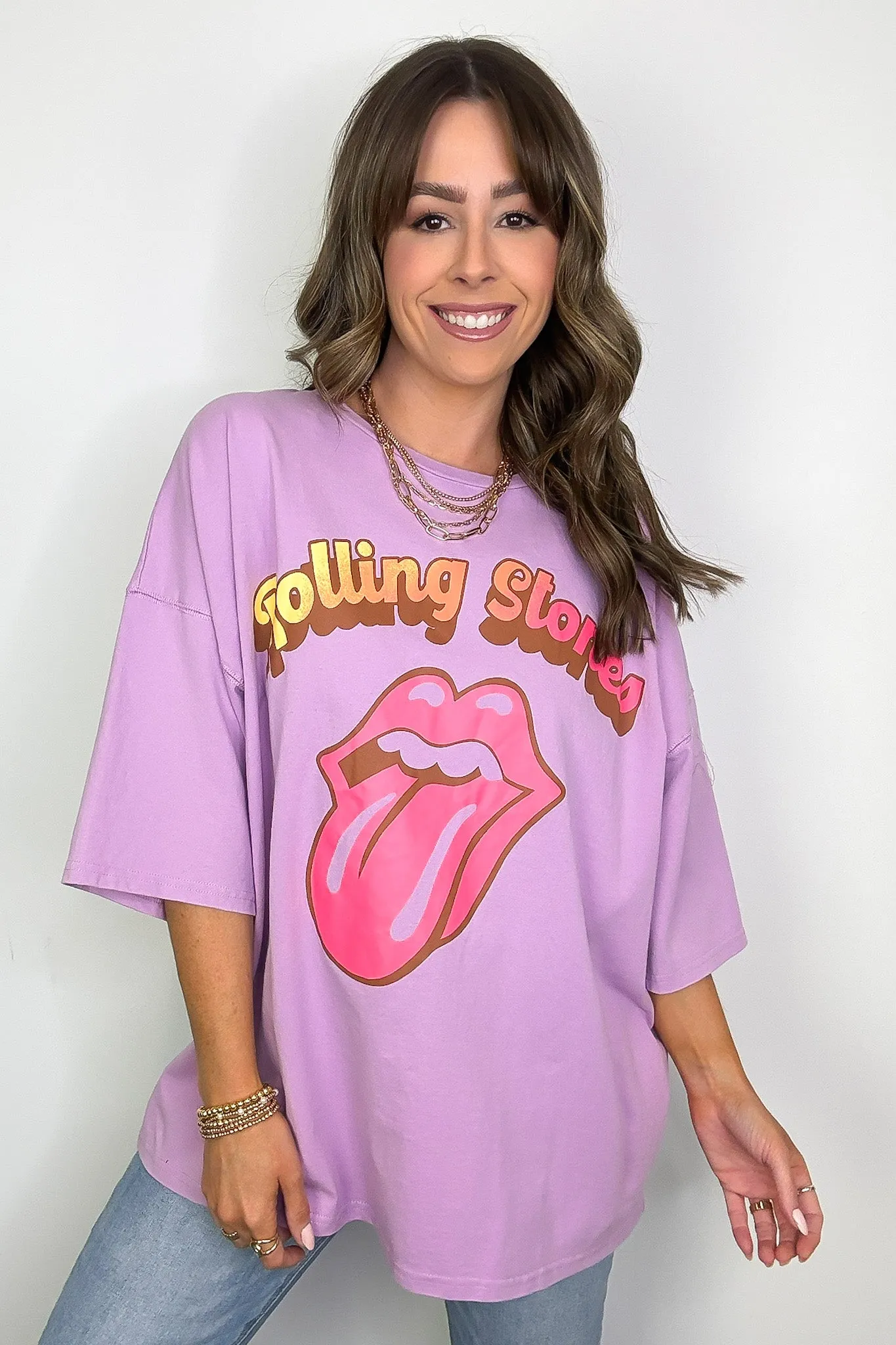 The Rolling Stones Oversized Graphic Tee - FINAL SALE sold by Madison + Mallory product image thumbnail 4