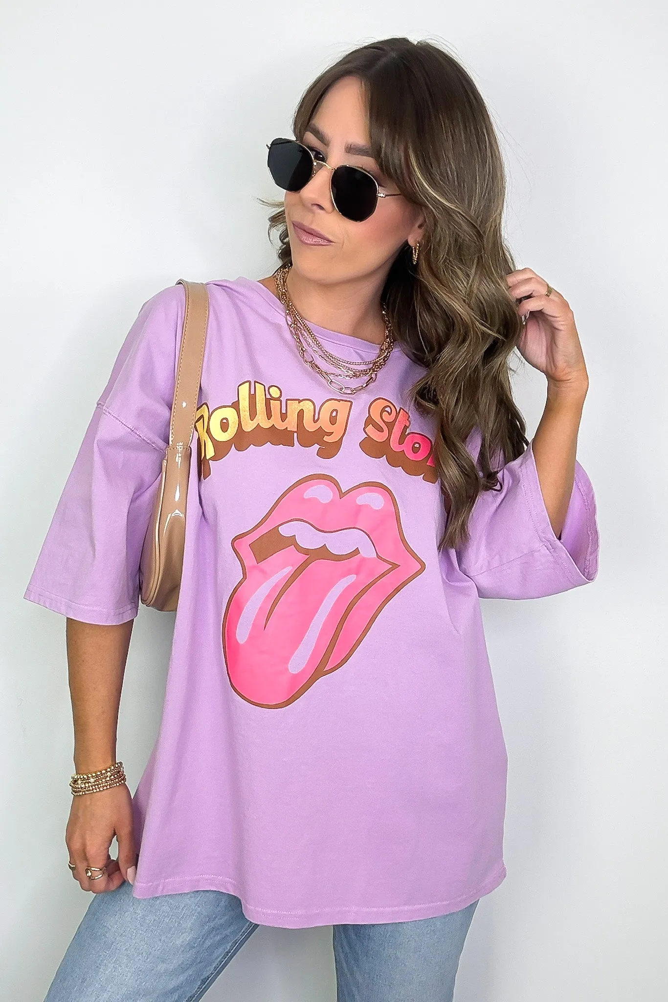 The Rolling Stones Oversized Graphic Tee - FINAL SALE sold by Madison + Mallory