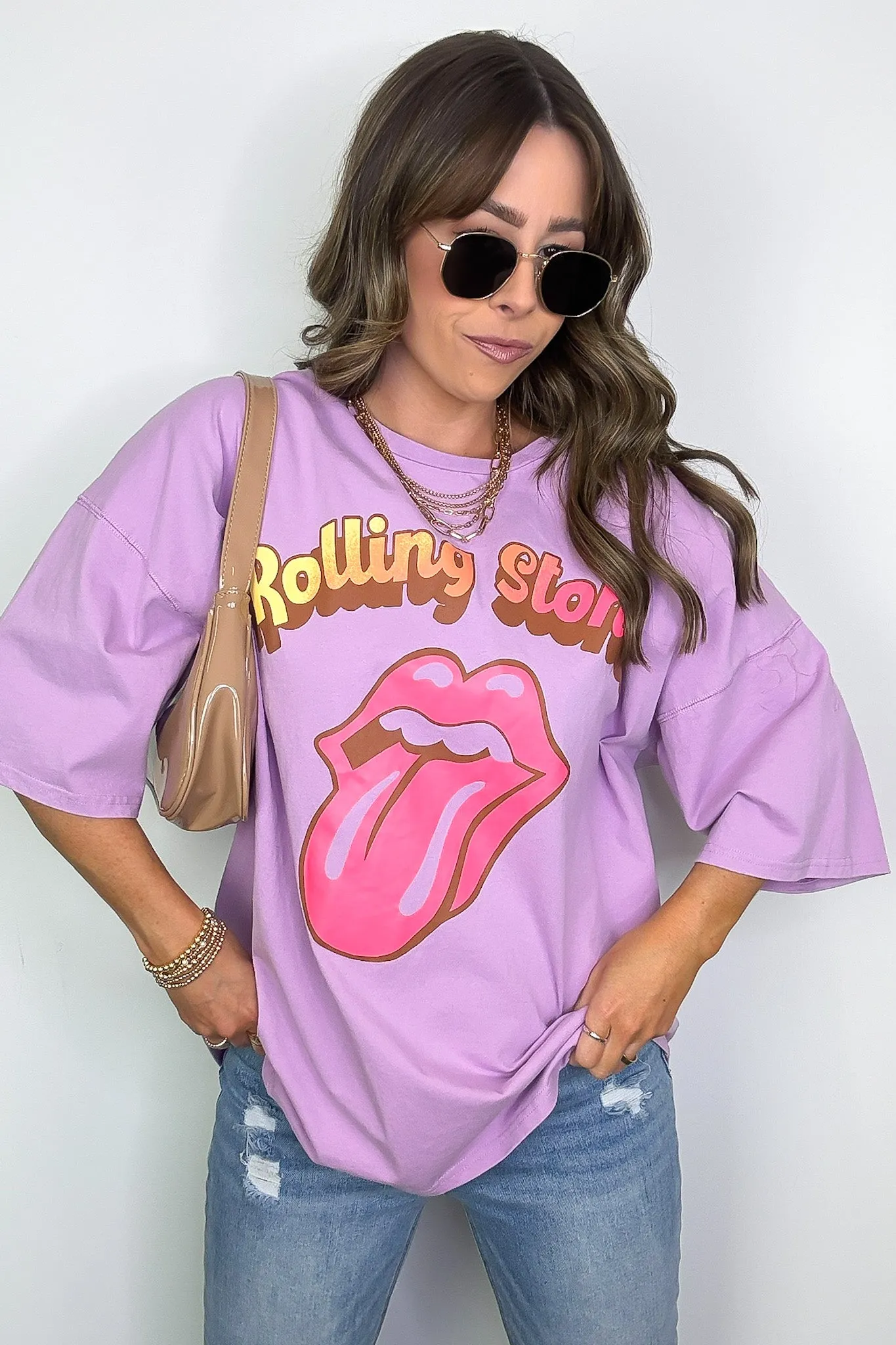 The Rolling Stones Oversized Graphic Tee - FINAL SALE sold by Madison + Mallory product image thumbnail 3