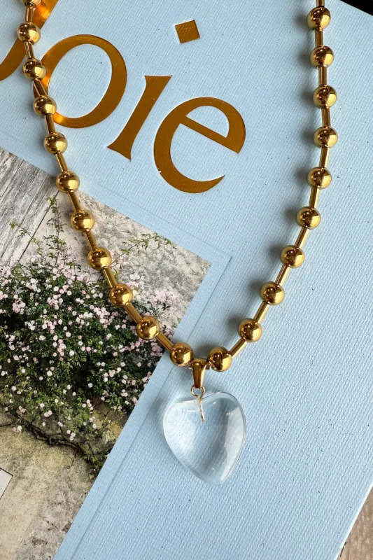 Kat Heart Necklace sold by Madison + Mallory