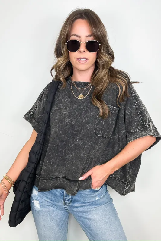 Vivid Aura Mineral Wash Oversized Tee - FINAL SALE sold by Madison + Mallory