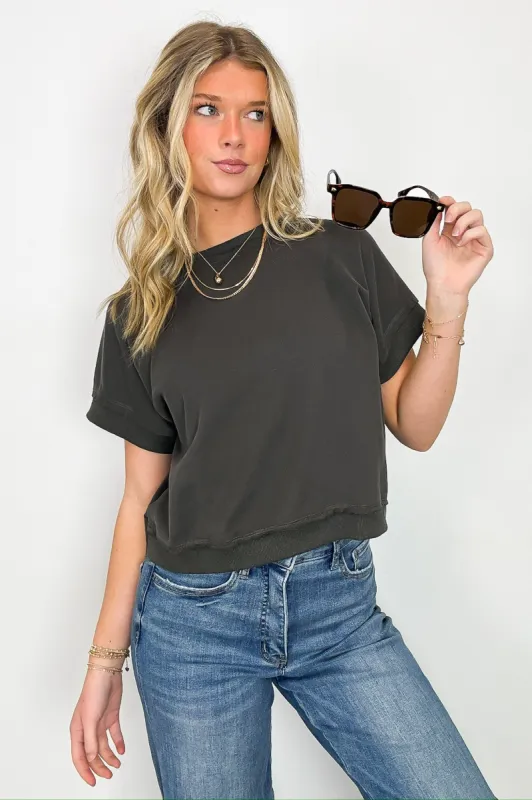 Corie Crewneck Short Sleeve Top - FINAL SALE sold by Madison + Mallory