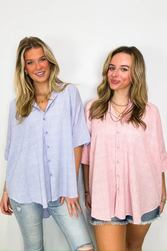 Crowd Pleaser Rhinestone Embellished Button Down Top - FINAL SALE sold by Madison + Mallory