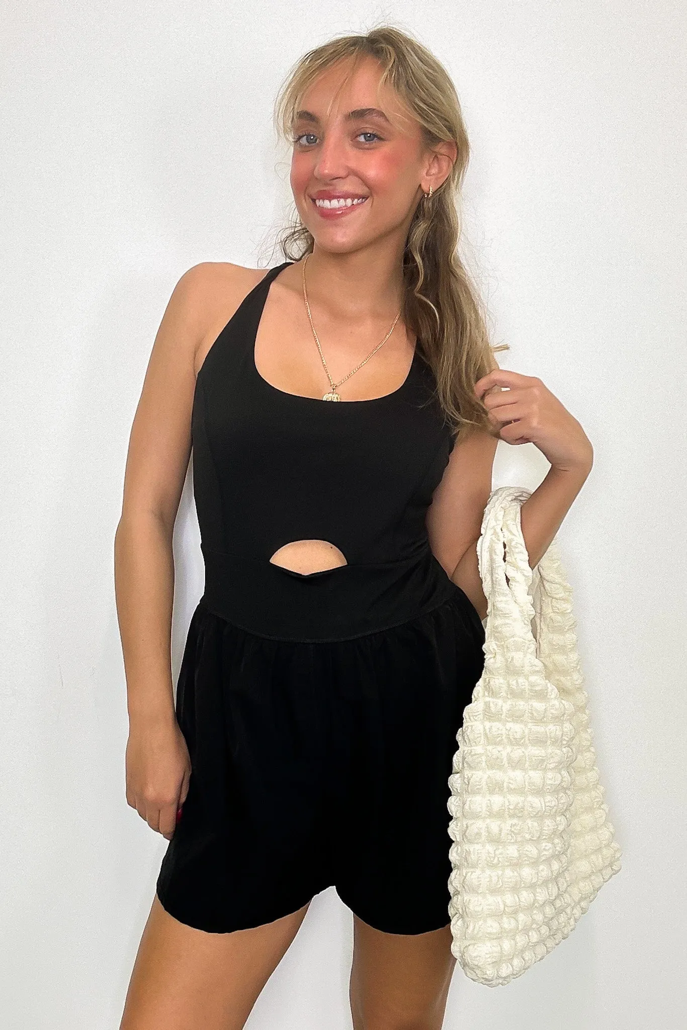 Haylee Cutout Active Romper - FINAL SALE sold by Madison + Mallory product image thumbnail 5