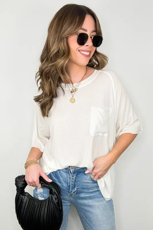 Inspire Me Casual Pocket Tee - BACK IN STOCK sold by Madison + Mallory