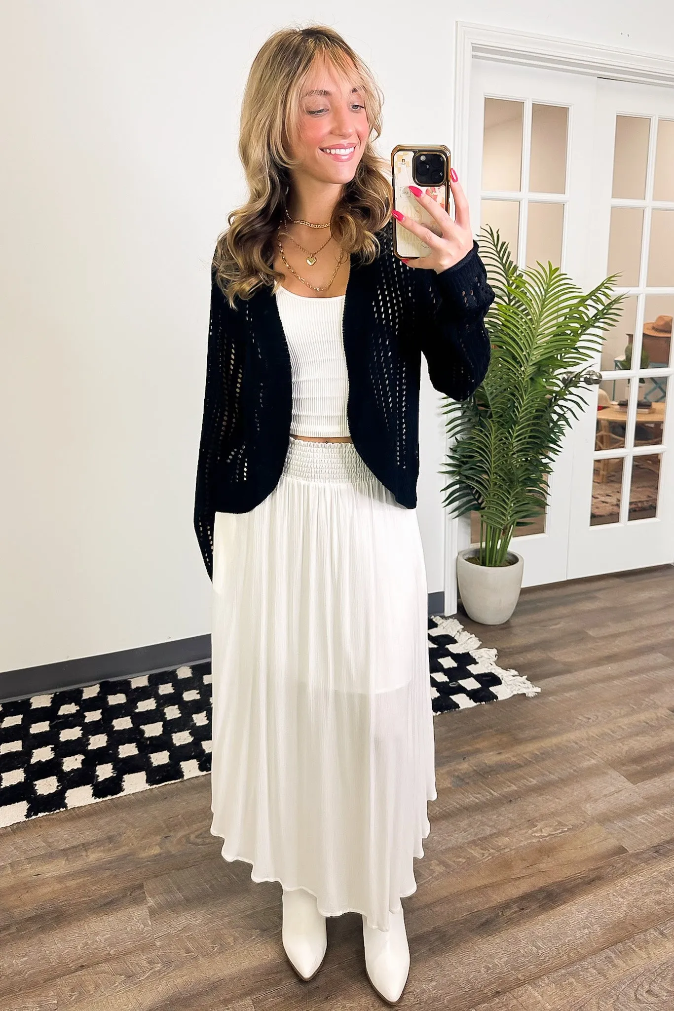 Prisilla Open Knit Pullover Cocoon Cardigan - FINAL SALE sold by Madison + Mallory product image thumbnail 4