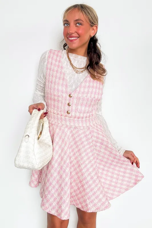 Perfect Plans Plaid Button Dress - FINAL SALE made by HEYSON