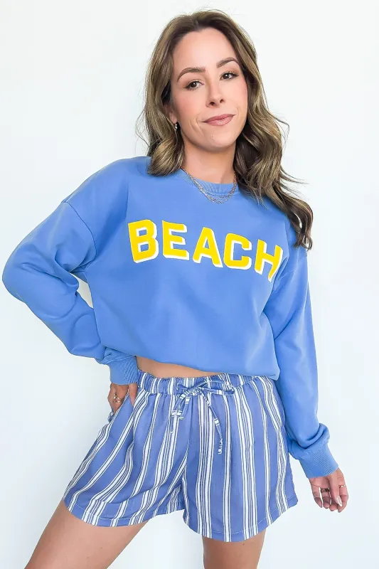 BEACH Graphic Pullover - FINAL SALE sold by Madison + Mallory