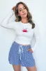 Picnic Date Gingham Elastic Waist Shorts - FINAL SALE sold by Madison + Mallory