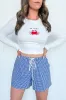 Picnic Date Gingham Elastic Waist Shorts - FINAL SALE sold by Madison + Mallory
