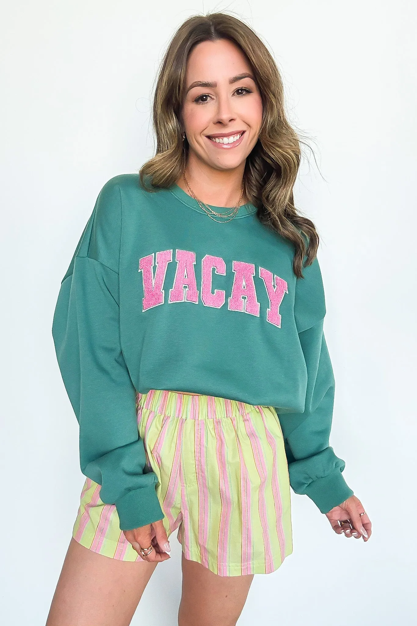 VACAY Graphic Patch Pullover Sweatshirt - FINAL SALE sold by Madison + Mallory product image thumbnail 5