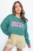 VACAY Graphic Patch Pullover Sweatshirt sold by Madison + Mallory
