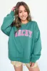 VACAY Graphic Patch Pullover Sweatshirt sold by Madison + Mallory